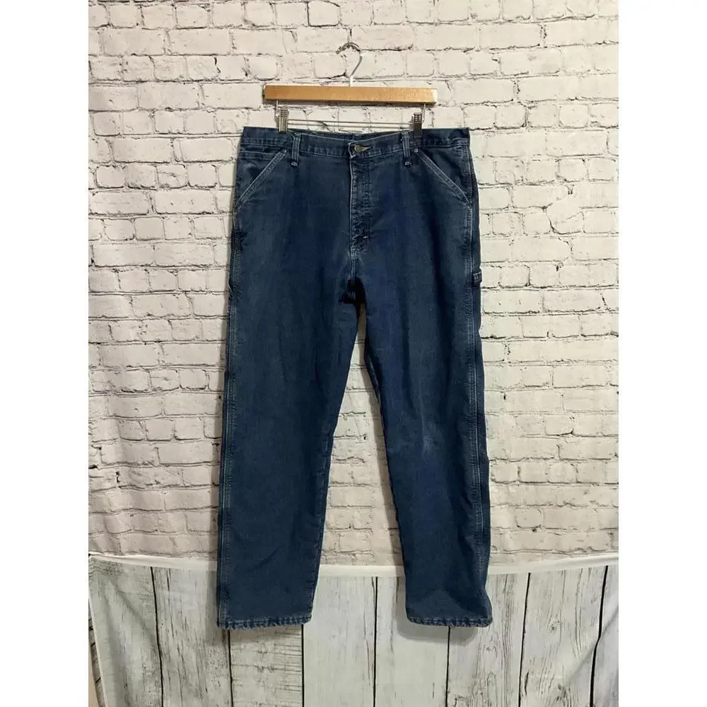Wrangler Men's‎ Blue Denim Jeans Size 36x34